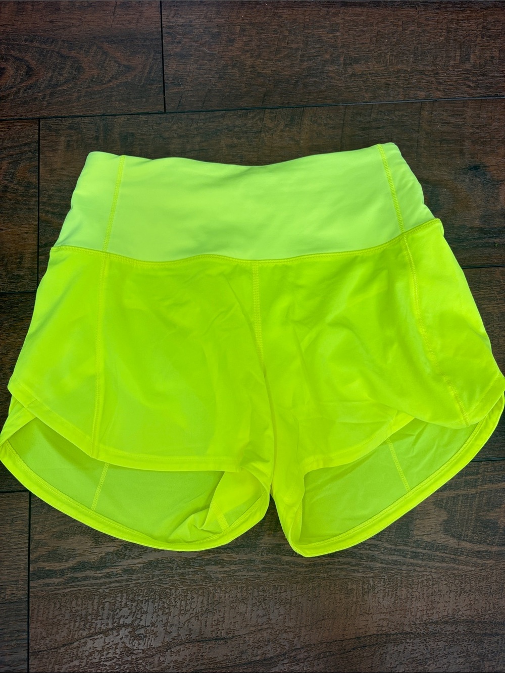 Lululemon Neon Yellow Athletic Shorts